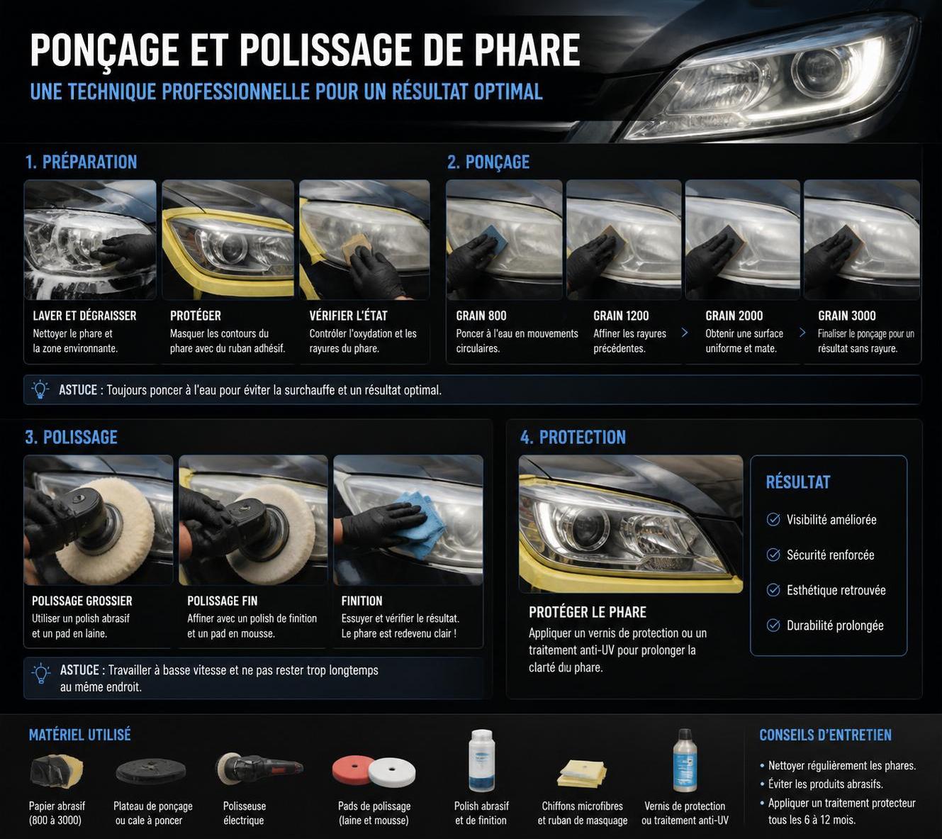 découvrez comment rénover facilement les phares de votre voiture pour améliorer la visibilité et la sécurité lors de la conduite nocturne.