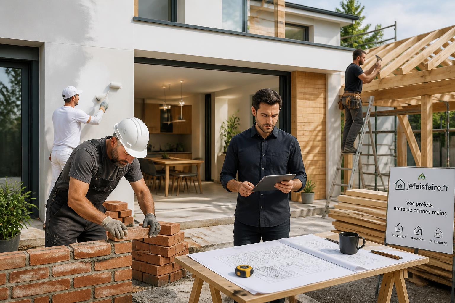 découvrez comment réussir vos projets de construction et de rénovation avec jefaisfaire.fr, votre partenaire de confiance pour des travaux de qualité et sans stress.