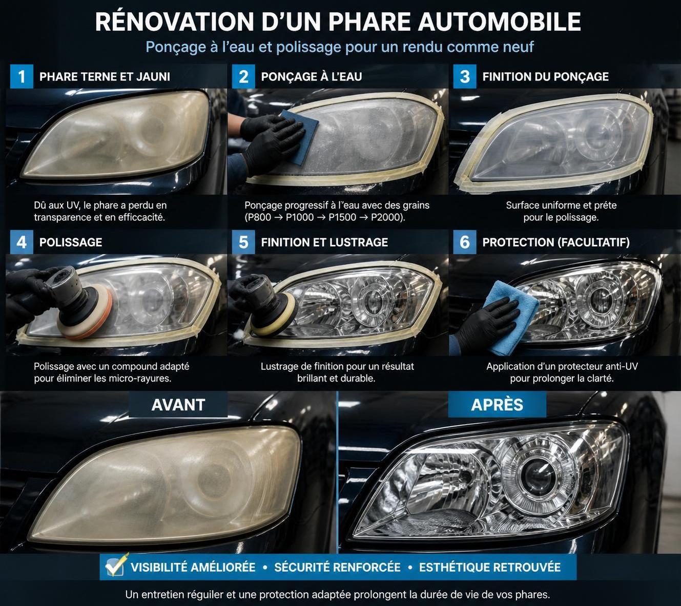découvrez comment réussir la rénovation des optiques de phare pour améliorer la visibilité et assurer une conduite plus sûre. conseils pratiques et étapes clés expliqués.