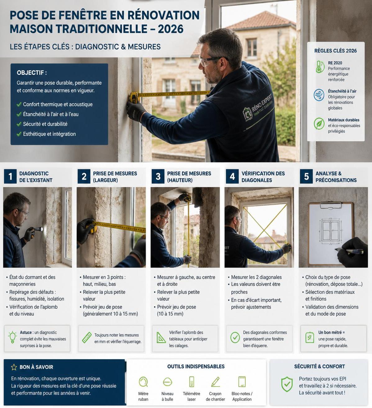 découvrez les étapes essentielles pour réussir la pose en rénovation de vos fenêtres et améliorer l'isolation et l'esthétique de votre habitation.